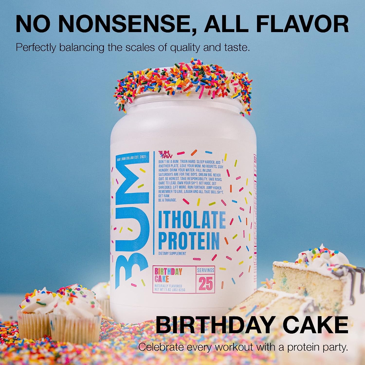 CBUM Series Itholate Protein Powder - Birthday Cake (1.81 Lbs. / 25 Servings) - Walmart.com
